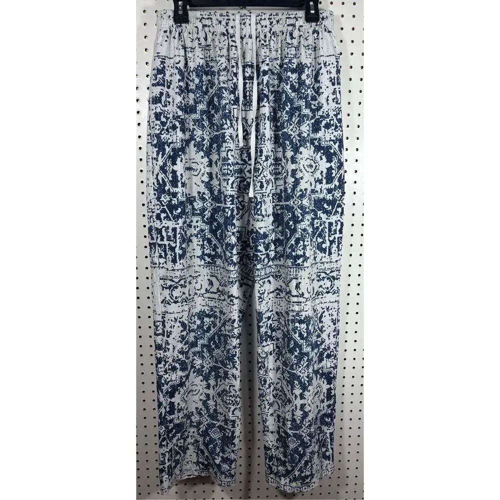 YoungLA Woman’s wide leg printed pants size XL